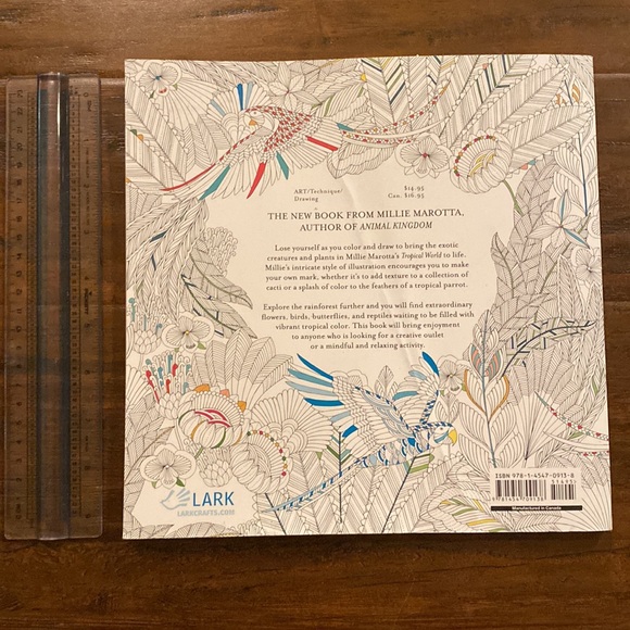 2 Coloring Books: Tropical World: A Coloring Book Adventure + Christmas to Color - Picture 4 of 11